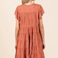 Mittoshop Lace Detail Ruffled Button Down Tiered Dress - Farnelli