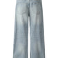 Men's High Waist Washed Straight Jeans - Farnelli