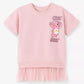 Children's Bear Graphic Short Sleeve Sweatshirt Dress - Farnelli