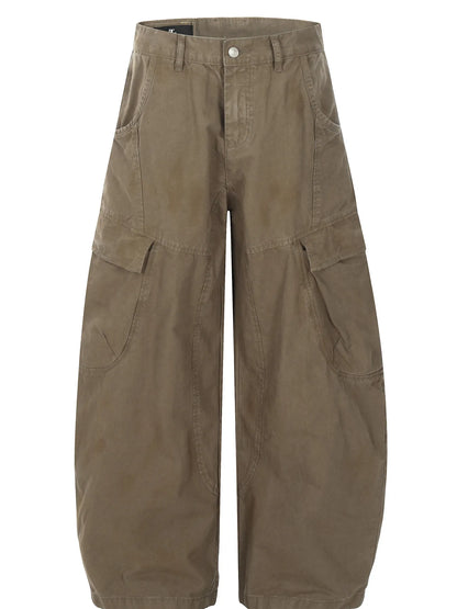 Men's Wide Leg Cargo Jeans - Farnelli