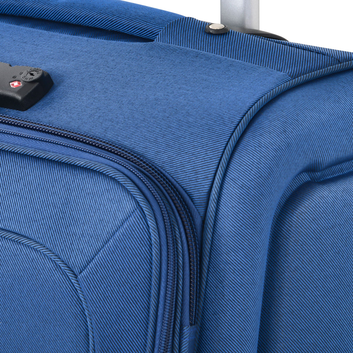 HouseOfZazla expandable softside luggage 3-piece set with spinner wheels in multiple colors