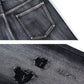 Men's Distressed Wide-Leg Jeans - Farnelli