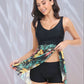 Printed Wide Strap Two-Piece Swim Set - Farnelli