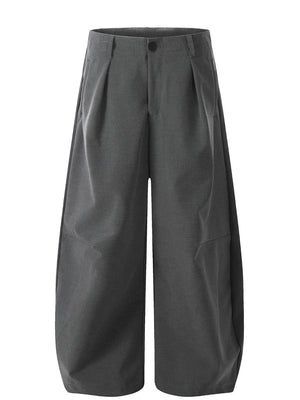 Men's Wide Leg Pleated Pants - Farnelli
