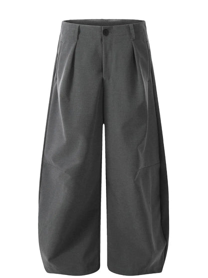 Men's Wide Leg Pleated Pants - Farnelli