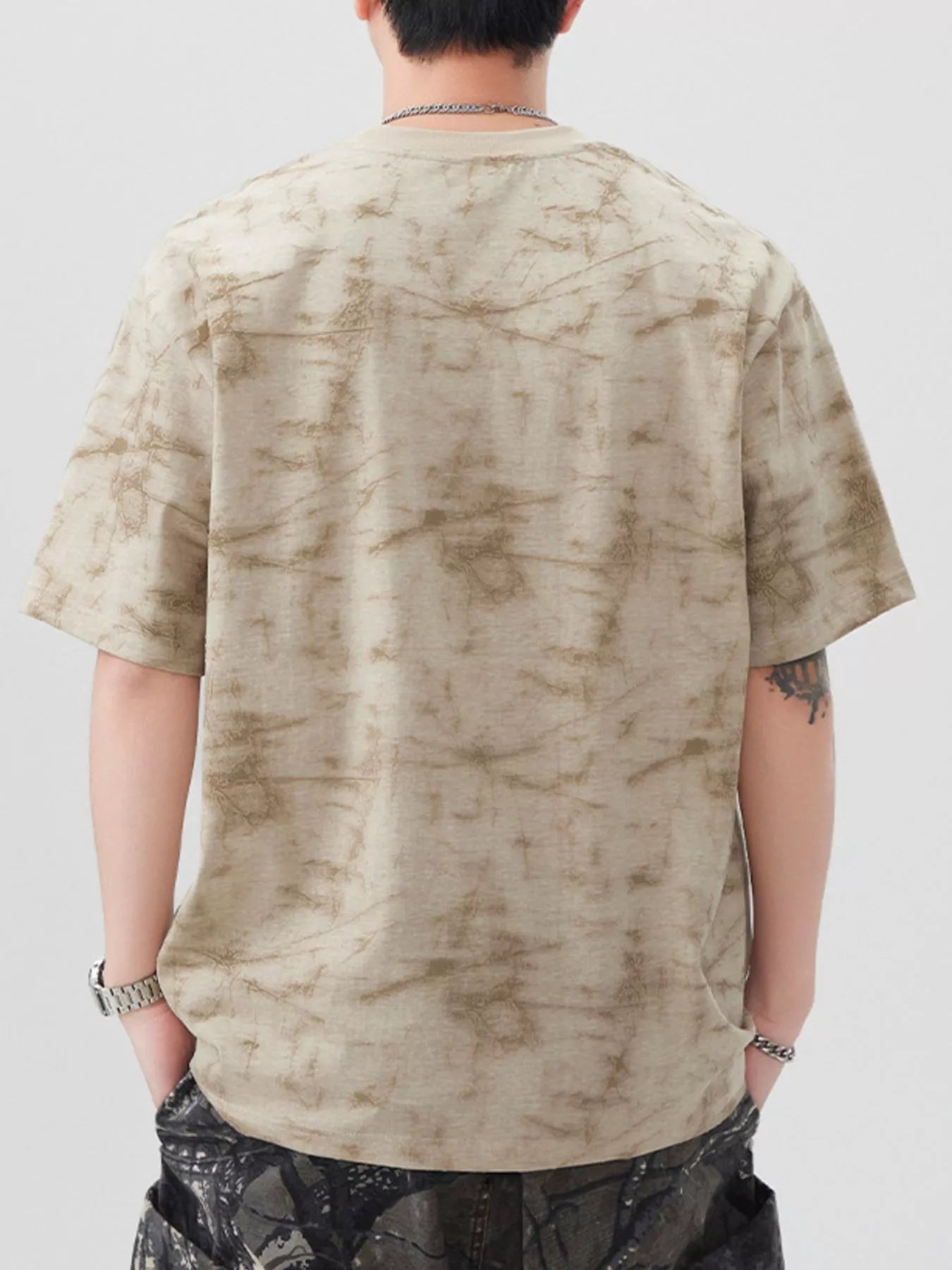 Men's Plus Size Round Neck Half Sleeve T-Shirt - Farnelli