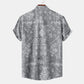 Men's Printed Short Sleeve Button-Up Shirt - Farnelli