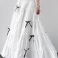 Tiered Bow Maxi Skirt - Farnelli
