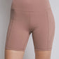 Love Tree High Waist Seam Detail Active Shorts - Farnelli