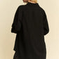 Davi & Dani Crinkled Jacquard Button Down Shirt - Farnelli