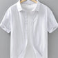 Men's Plus Size Button Up Short Sleeve Shirt - Farnelli