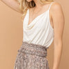 And The Why Cowl Neck Cami - Ivory
