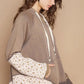 POL Floral Patchwork Distressed Drawstring Hoodie - Farnelli