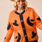 BiBi Halloween Witch Hat Moon Bat Artwork Cardigan - Farnelli