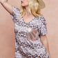 BiBi Leopard Stripe Printed Jersey T-Shirt - Farnelli