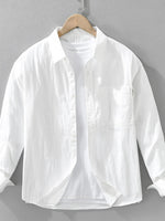 Men's Plus Size Button Up Long Sleeve Shirt - Farnelli