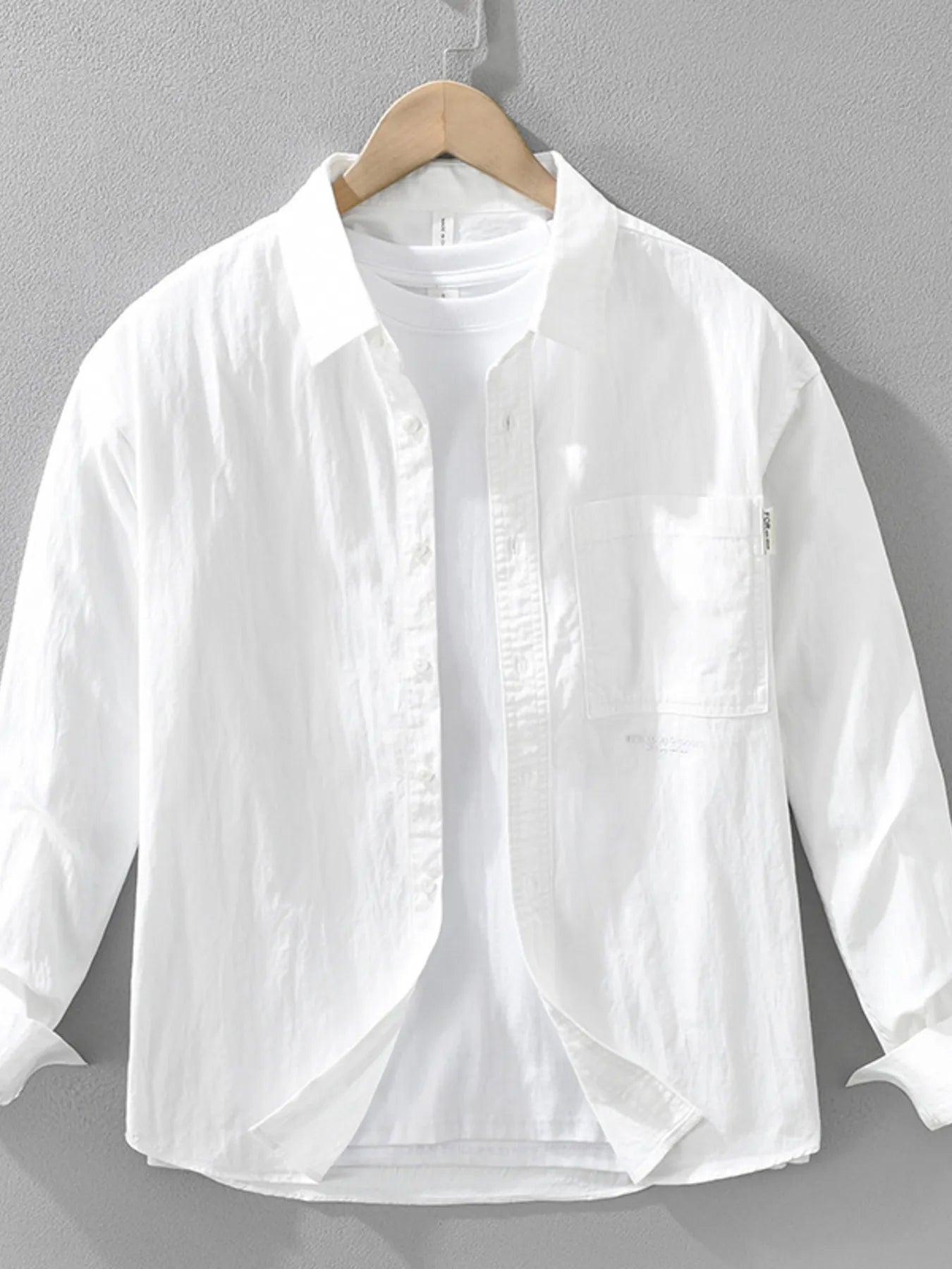 Men's Plus Size Button Up Long Sleeve Shirt - Farnelli