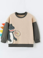 Children's Dinosaur Crew Neck Sweatshirt - Farnelli