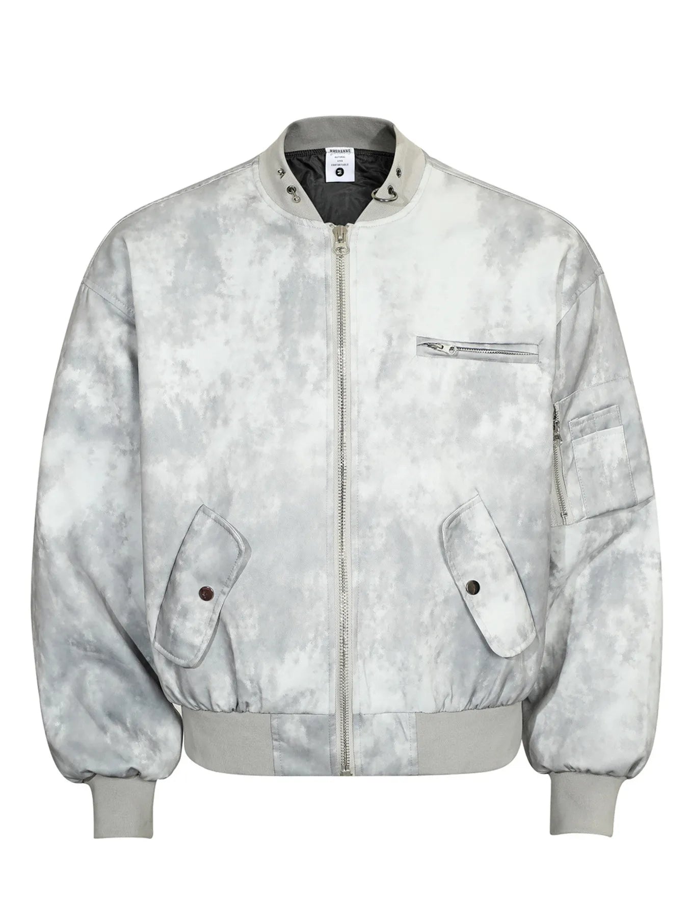 Men's Tie-Dye Zip-Up Bomber Jacket - Farnelli
