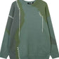 Men's Contrast Round Neck Long Sleeve Sweater - Farnelli
