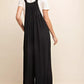 Kori America Full Size Sleeveless Ruched Wide Leg Overalls - Farnelli