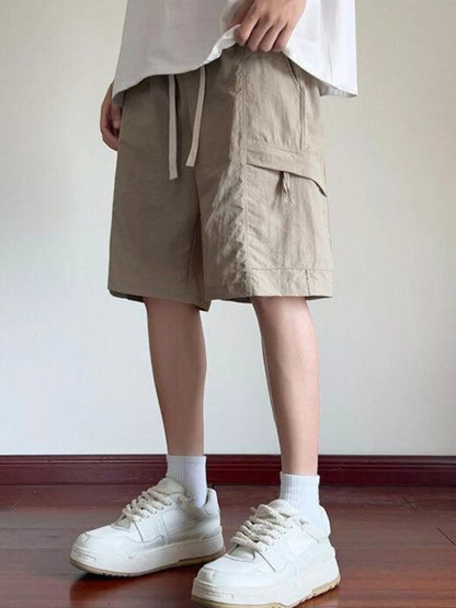 Men's Plus Size Cargo Shorts with Drawstring - Farnelli