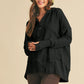 Aemi + Co Half Snap Dropped Shoulder Hoodie - Farnelli