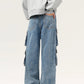 Men's Wash Multi-Pocket Cargo Jeans - Farnelli