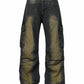 Men's Wide Leg Cargo Jeans - Farnelli