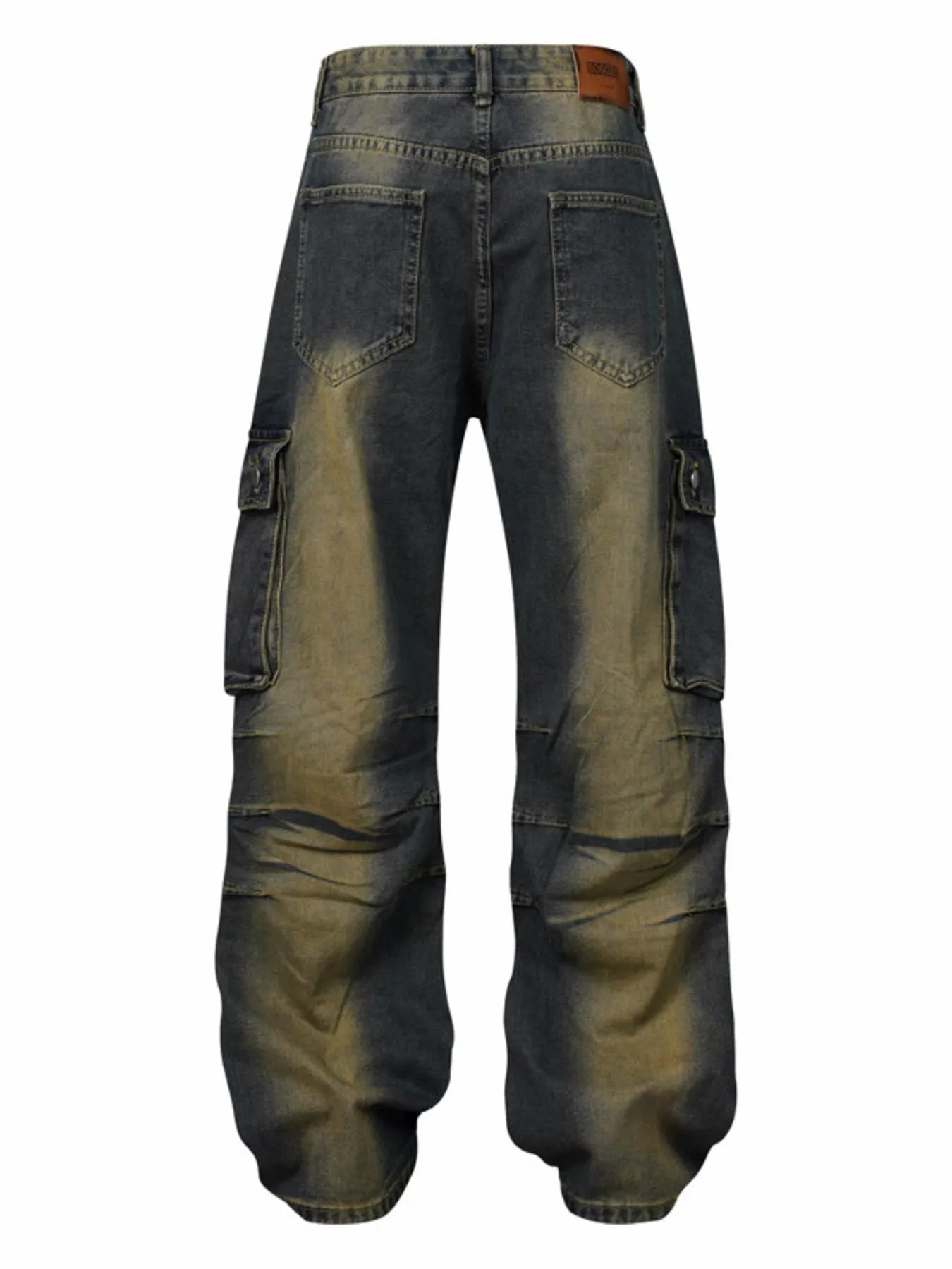 Men's Wide Leg Cargo Jeans - Farnelli