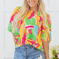 Angel Abstract Half Sleeve Blouse - Farnelli