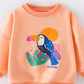 Children's Bird Graphic Crew Neck Sweatshirt - Farnelli