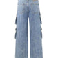 Men's Cargo Wide Leg Jeans - Farnelli