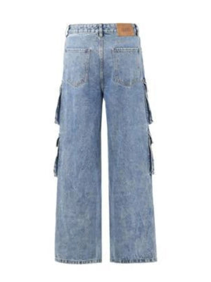 Men's Cargo Wide Leg Jeans - Farnelli