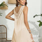 Tassel Scoop Neck Wide Strap Cover-Up - Farnelli