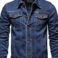 Men's Button Down Long Sleeve Denim Jacket - Farnelli