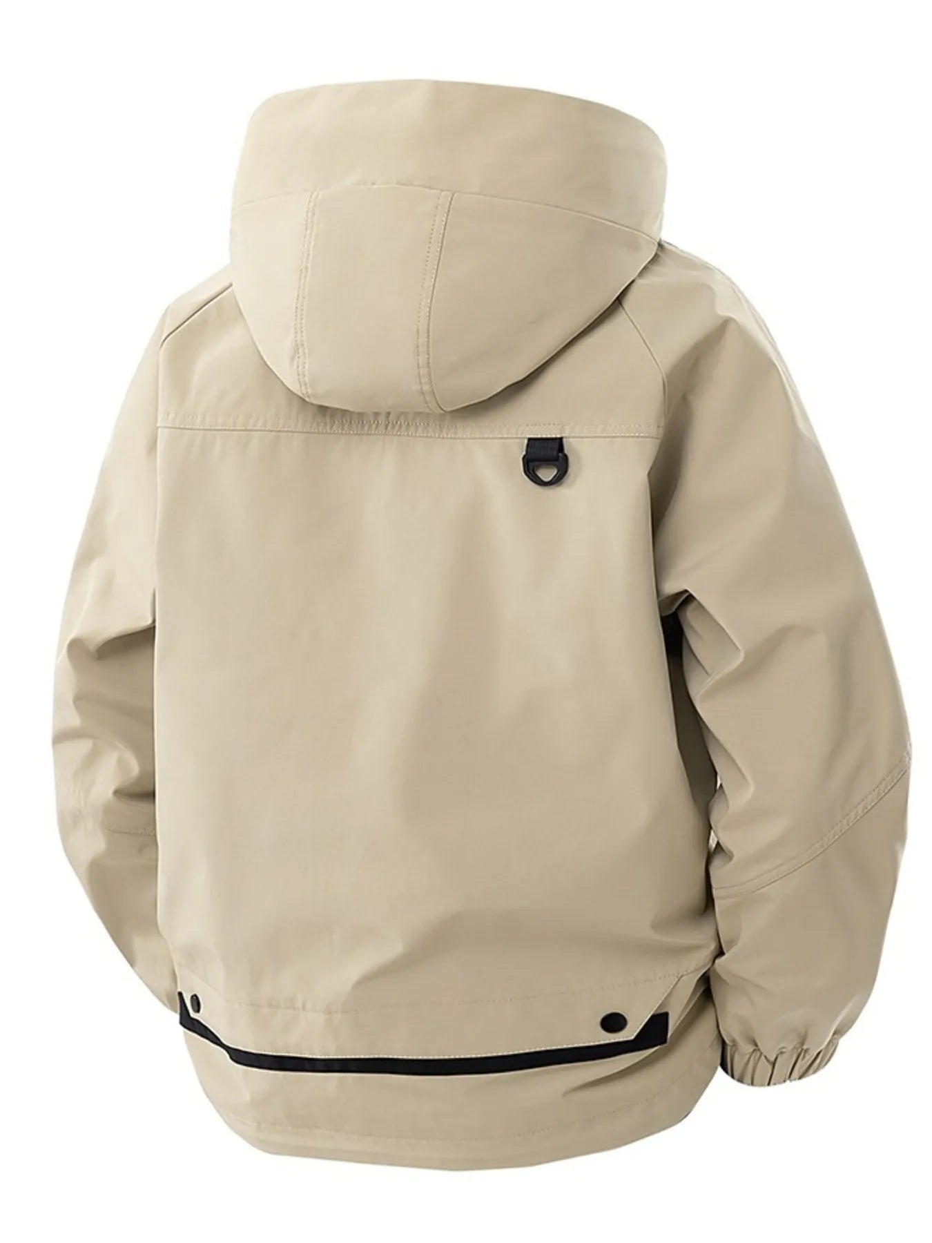 Men's Full Size Zip Up Long Sleeve Hooded Jacket Plus Size - Farnelli