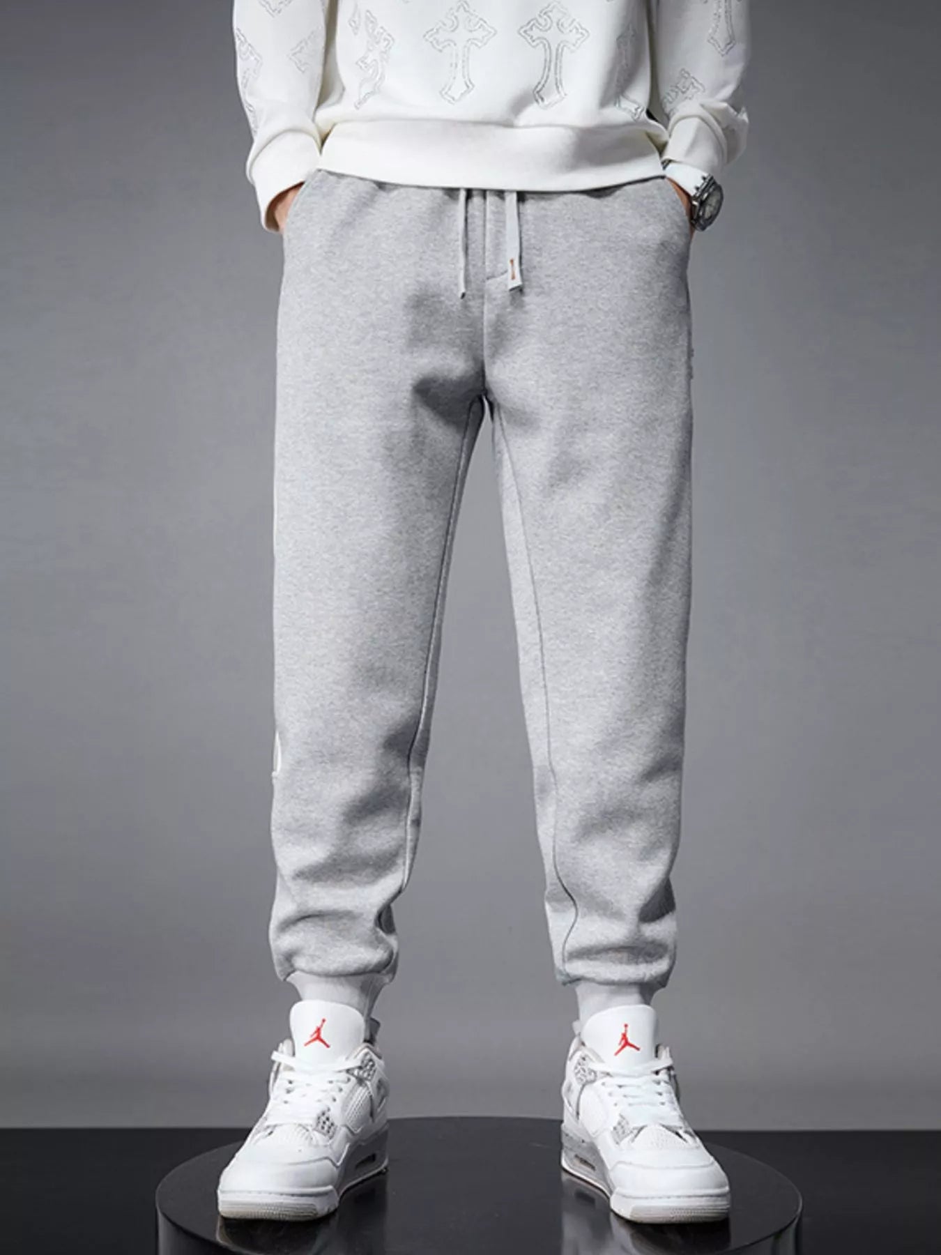 Men's Side Striped Drawstring Joggers - Farnelli