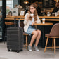 HouseOfZazla dark gray ABS hard case luggage set with combination lock