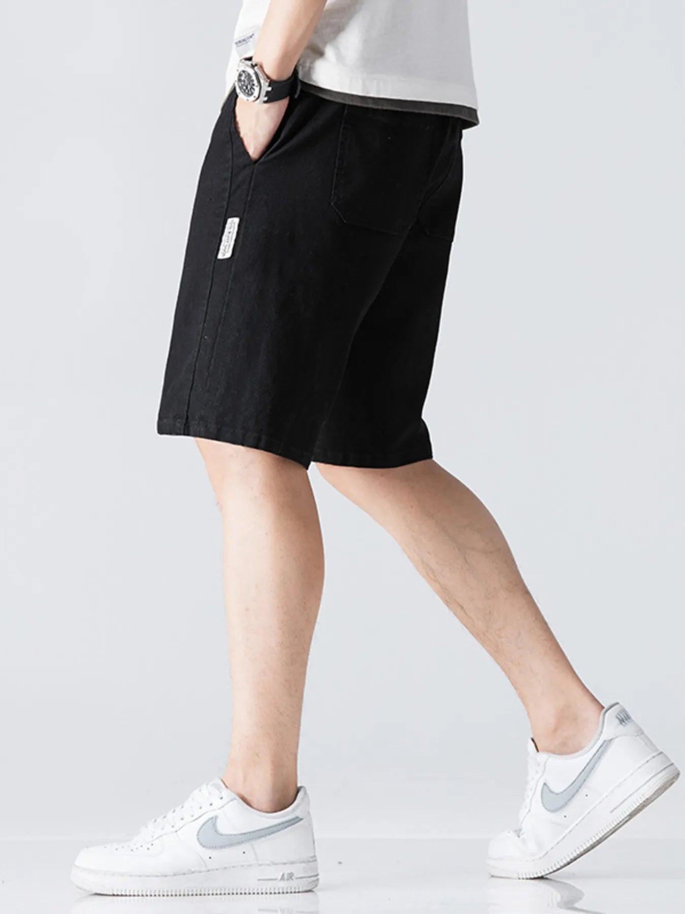 Men's Drawstring Denim Shorts - Farnelli