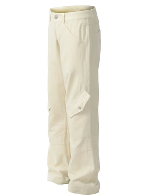 Men's Cargo Straight Pants with Multi Pockets - Farnelli