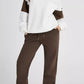 Drop Shoulder Loose Sweatshirt and Joggers Active Set - Farnelli