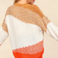 Haptics Color Block Long Sleeve Sweater - Farnelli