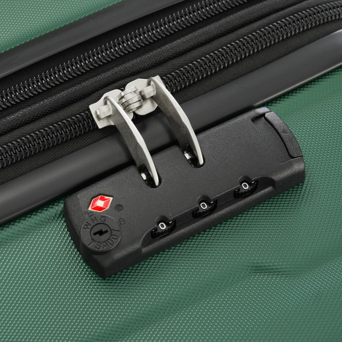 HouseOfZazla expandable 2-piece luggage set with TSA lock and spinner wheels in multiple colors