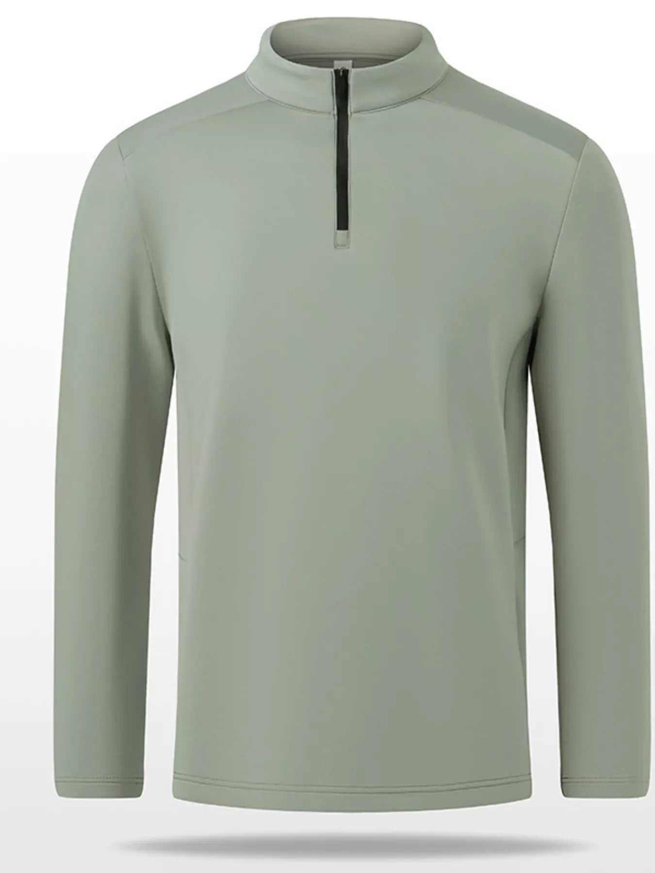 Men's Plus Size Quarter-Zip Long Sleeve Sweatshirt - Farnelli