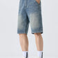 Men's Washed Loose Fit Denim Shorts - Farnelli