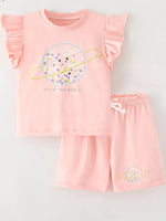 Children's Out of This World Planet Graphic Top and Shorts Set - Farnelli