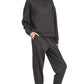 Zenana Scuba Half Zip Sweatshirt and Joggers Set - Farnelli