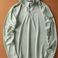 Men's Plus Size Quarter-Zip Long Sleeve Sweatshirt - Farnelli