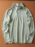 Men's Plus Size Quarter-Zip Long Sleeve Sweatshirt - Farnelli